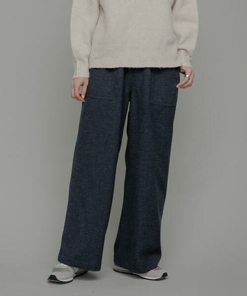 Sonny Label / サニーレーベル その他パンツ | デニムライクアソートベイカーイージーパンツ（インディゴブルー）