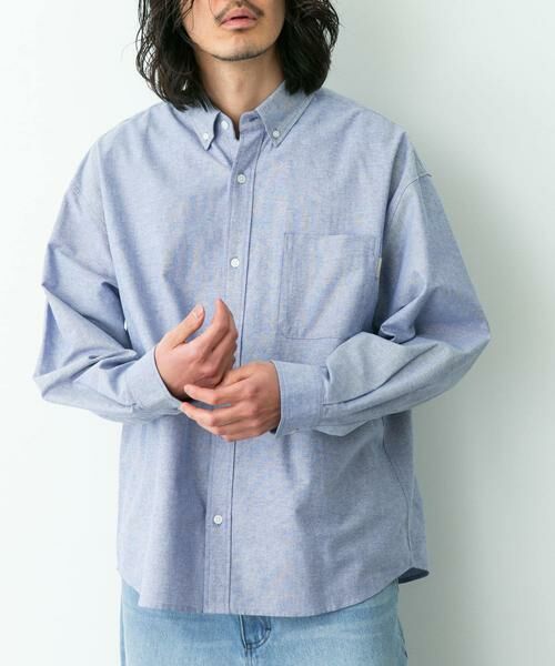 Sonny Label / サニーレーベル シャツ・ブラウス | 抗菌オックスボタンダウンオーバーシャツ | 詳細12