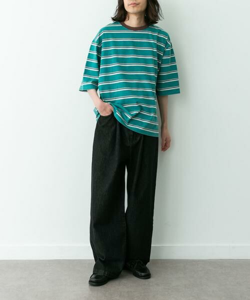 Sonny Label / サニーレーベル Tシャツ | マルチボーダーショートスリーブTシャツ | 詳細12