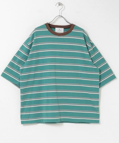 Sonny Label / サニーレーベル Tシャツ | マルチボーダーショートスリーブTシャツ | 詳細13