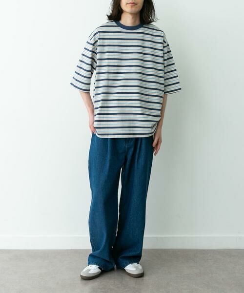 Sonny Label / サニーレーベル Tシャツ | マルチボーダーショートスリーブTシャツ | 詳細24