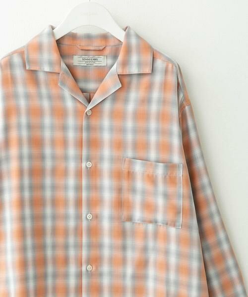 Sonny Label / サニーレーベル シャツ・ブラウス | オンブレチェックロングスリーブシャツ | 詳細14
