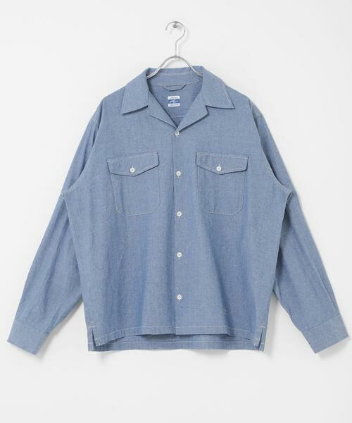 Sonny Label / サニーレーベル シャツ・ブラウス | ARMY TWILL　CHAMBRAY OPEN COLLAR SHIRTS | 詳細1