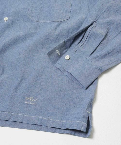 Sonny Label / サニーレーベル シャツ・ブラウス | ARMY TWILL　CHAMBRAY OPEN COLLAR SHIRTS | 詳細3