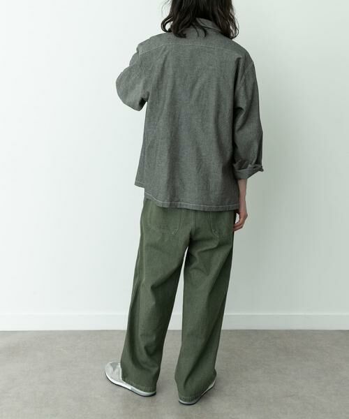 Sonny Label / サニーレーベル シャツ・ブラウス | ARMY TWILL　CHAMBRAY OPEN COLLAR SHIRTS | 詳細16