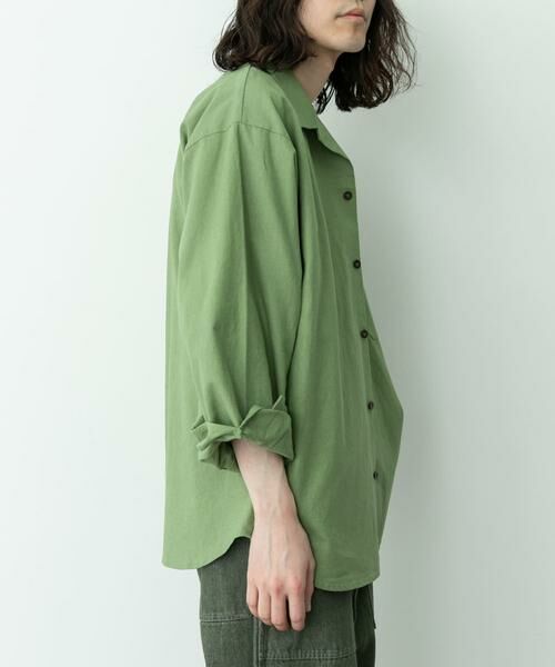 Sonny Label / サニーレーベル シャツ・ブラウス | ARMY TWILL　COTTON LINEN UTILITYSHIRTS | 詳細3