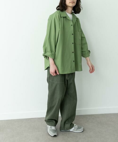 Sonny Label / サニーレーベル シャツ・ブラウス | ARMY TWILL　COTTON LINEN UTILITYSHIRTS | 詳細7
