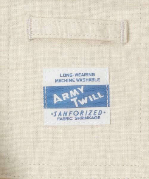 Sonny Label / サニーレーベル シャツ・ブラウス | ARMY TWILL　COTTON LINEN UTILITYSHIRTS | 詳細9