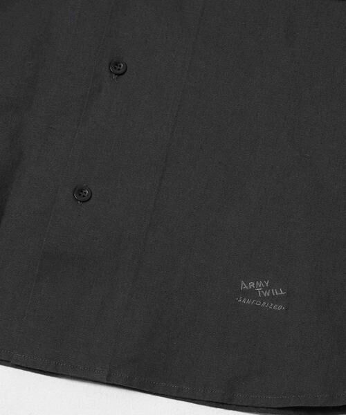 Sonny Label / サニーレーベル シャツ・ブラウス | ARMY TWILL　COTTON LINEN UTILITYSHIRTS | 詳細12