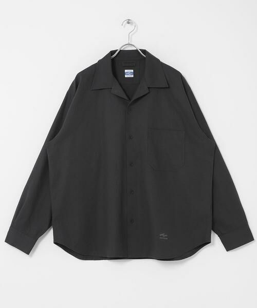 Sonny Label / サニーレーベル シャツ・ブラウス | ARMY TWILL　COTTON LINEN UTILITYSHIRTS（チャコールグレー）