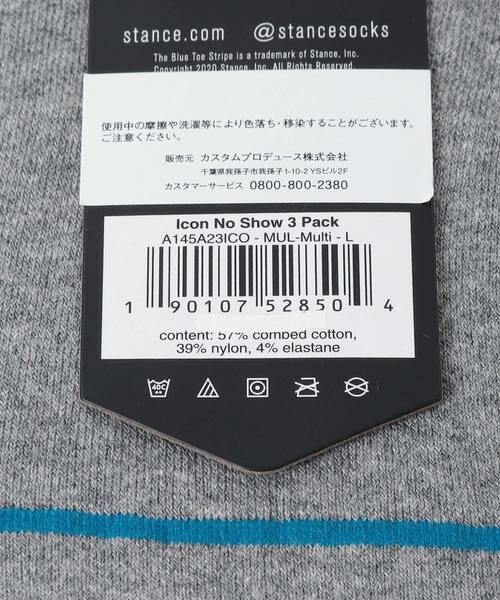Sonny Label / サニーレーベル ソックス | STANCE SOCKS　ICON NO SHOW 3 PACK | 詳細5