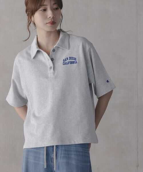 Sonny Label / サニーレーベル スウェット | 『別注』CHAMPION×Sonny Label　ポロシャツ（グレー）