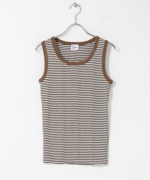 Sonny Label / サニーレーベル タンクトップ | Miller　パネルリブタンクトップ（ブラウン系その他）