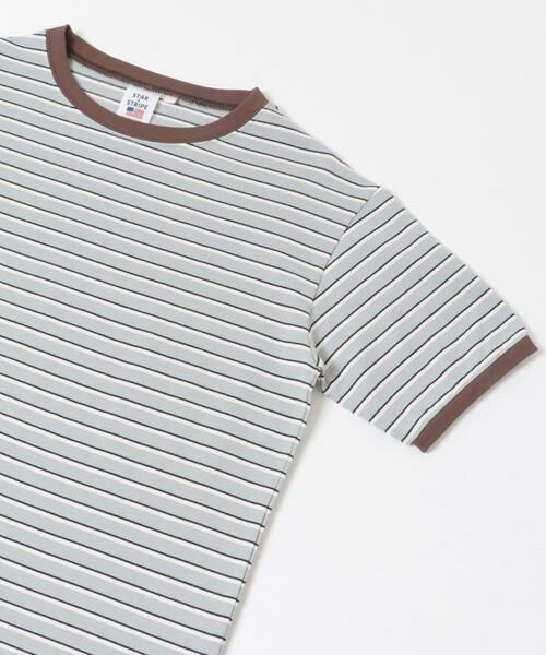 Sonny Label / サニーレーベル Tシャツ | STAR&STRIPE　マルチボーダーTシャツ | 詳細4