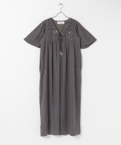 Sonny Label / サニーレーベル ワンピース | sara mallika　ジャガードミラーエンブロイダリードレス