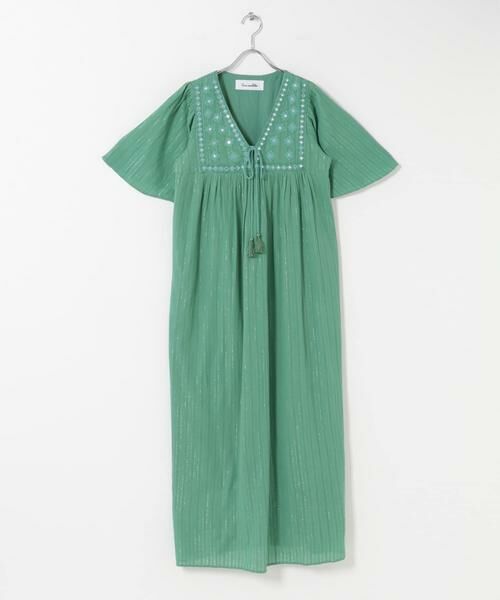 Sonny Label / サニーレーベル ワンピース | sara mallika　ジャガードミラーエンブロイダリードレス | 詳細1