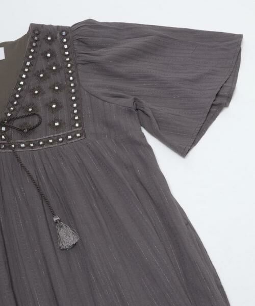 Sonny Label / サニーレーベル ワンピース | sara mallika　ジャガードミラーエンブロイダリードレス | 詳細9