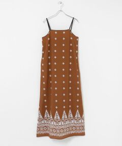 Sonny Label / サニーレーベル ワンピース | sara mallika　ジグザグフラワープリントキャミドレス