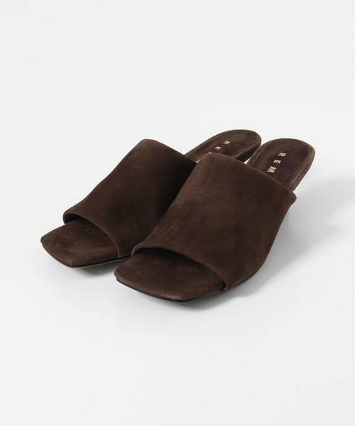 Sonny Label / サニーレーベル サンダル | REMME　シープスェードサンダル（ダークブラウン）
