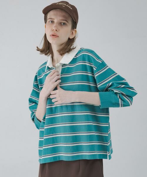 Sonny Label / サニーレーベル Tシャツ | マルチボーダーラガーシャツ | 詳細2