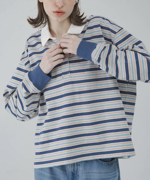 Sonny Label / サニーレーベル Tシャツ | マルチボーダーラガーシャツ | 詳細10