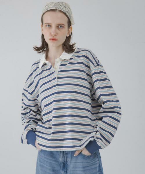 Sonny Label / サニーレーベル Tシャツ | マルチボーダーラガーシャツ | 詳細12