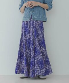 Sonny Label / サニーレーベル スカート | パネル柄プリントスカート