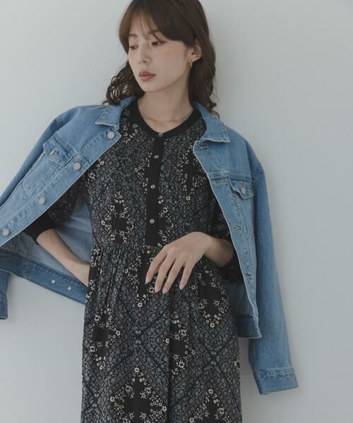 Sonny Label / サニーレーベル ワンピース | パネル柄プリントワンピース | 詳細13