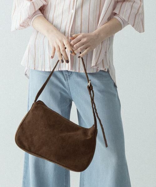 Sonny Label / サニーレーベル ショルダーバッグ | フェイクスエードショルダーバッグ（ダークブラウン）