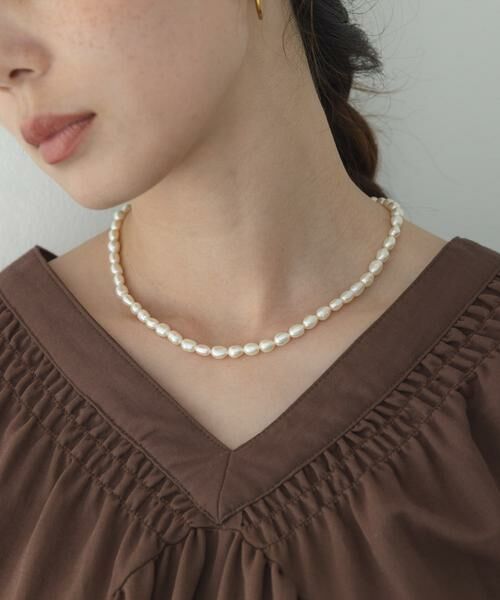 Sonny Label / サニーレーベル ネックレス・ペンダント・チョーカー | 日本製淡水ランダムパールネックレス（オフホワイト）
