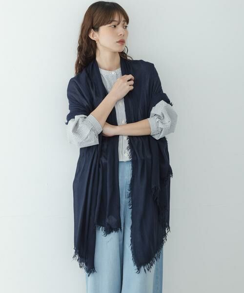 Sonny Label / サニーレーベル マフラー・ショール・スヌード・ストール | イタリア製なめらかレーヨンストール | 詳細3