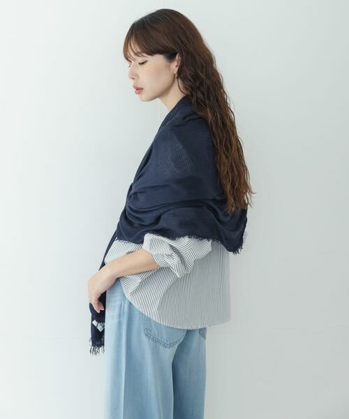 Sonny Label / サニーレーベル マフラー・ショール・スヌード・ストール | イタリア製なめらかレーヨンストール | 詳細5