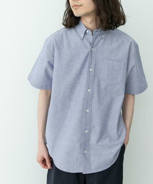 Sonny Label / サニーレーベル シャツ・ブラウス | 抗菌オックスボタンダウン半袖シャツ | 詳細1
