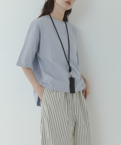 Sonny Label / サニーレーベル Tシャツ | コットンハーフスリーブプルオーバー（ブルー）