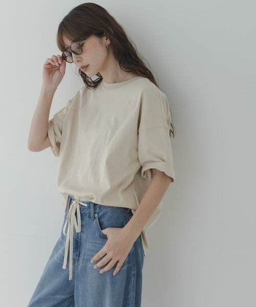 Sonny Label / サニーレーベル Tシャツ | コットンハーフスリーブプルオーバー（ベージュ）