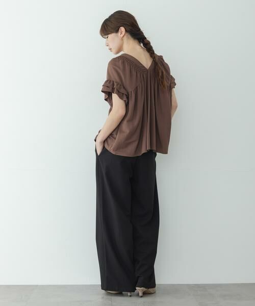 Sonny Label / サニーレーベル シャツ・ブラウス | シャーリングフリルスリーブプルオーバー | 詳細7