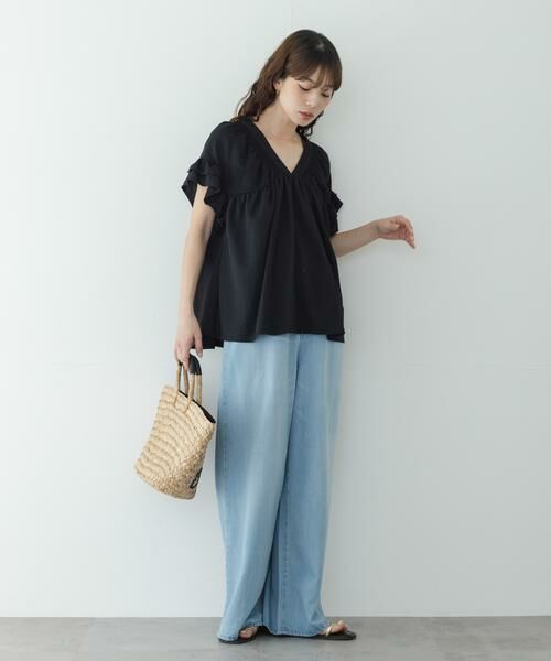 Sonny Label / サニーレーベル シャツ・ブラウス | シャーリングフリルスリーブプルオーバー | 詳細18