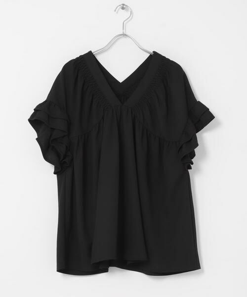 Sonny Label / サニーレーベル シャツ・ブラウス | シャーリングフリルスリーブプルオーバー | 詳細20