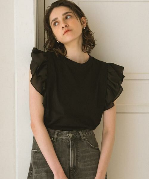 Sonny Label / サニーレーベル Tシャツ | フリルフレンチタックスリーブプルオーバー | 詳細13