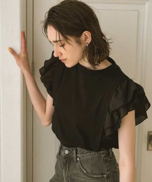 Sonny Label / サニーレーベル Tシャツ | フリルフレンチタックスリーブプルオーバー | 詳細14