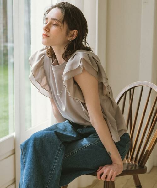 Sonny Label / サニーレーベル Tシャツ | フリルフレンチタックスリーブプルオーバー | 詳細23