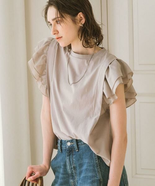 Sonny Label / サニーレーベル Tシャツ | フリルフレンチタックスリーブプルオーバー | 詳細24