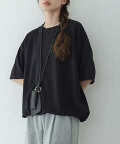 Sonny Label / サニーレーベル Tシャツ | カットジャガードドロスト五分袖プルオーバー