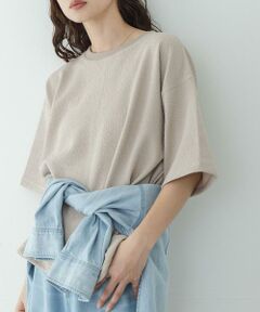 Sonny Label / サニーレーベル Tシャツ | カットジャガードドロスト五分袖プルオーバー