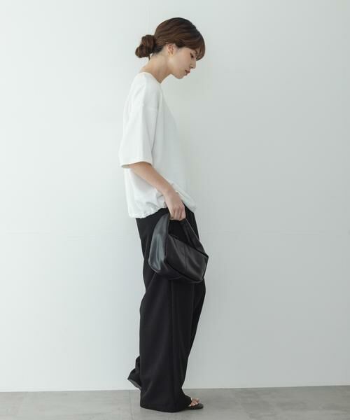 Sonny Label / サニーレーベル Tシャツ | カットジャガードドロスト五分袖プルオーバー | 詳細6