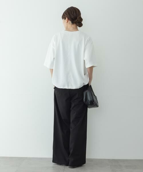 Sonny Label / サニーレーベル Tシャツ | カットジャガードドロスト五分袖プルオーバー | 詳細7