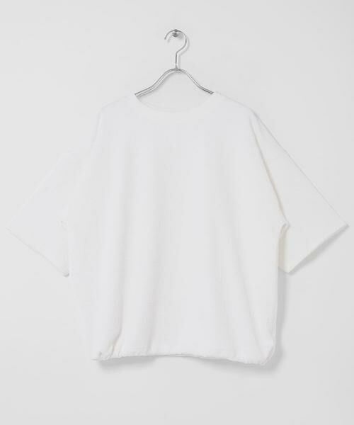 Sonny Label / サニーレーベル Tシャツ | カットジャガードドロスト五分袖プルオーバー | 詳細8