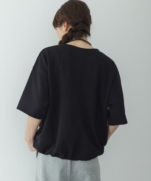 Sonny Label / サニーレーベル Tシャツ | カットジャガードドロスト五分袖プルオーバー | 詳細12