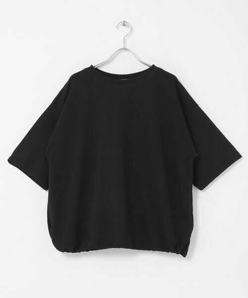 Sonny Label / サニーレーベル Tシャツ | カットジャガードドロスト五分袖プルオーバー | 詳細17