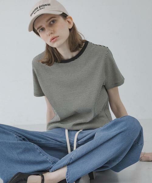 Sonny Label / サニーレーベル Tシャツ | ジャガードアソートコンパクトTシャツ（ブラック系その他）